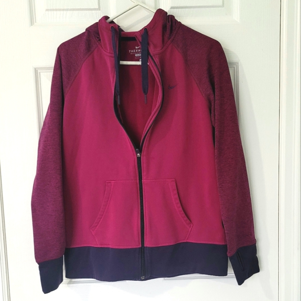 Nike Women's Therma-Fit Full-Zip Hoodie Sweater Size L